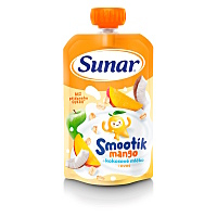 SUNAR Smootík mango kokosové mlieko a ovsené vločky 12m+ 120 g