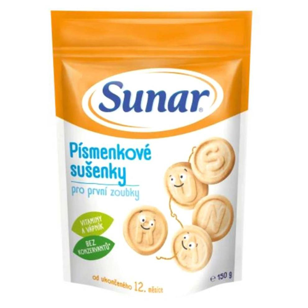 E-shop SUNAR Detské sušienky písmenkové 12m + 150 g