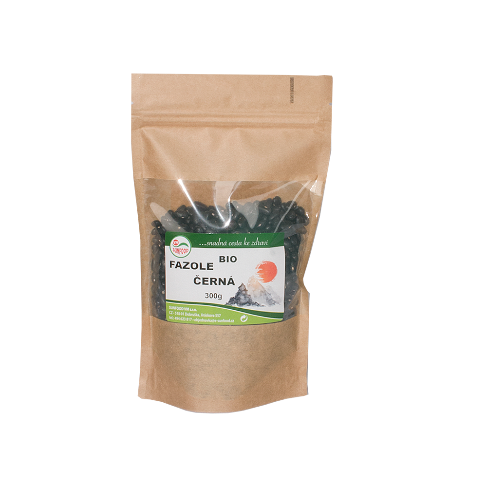 SUNFOOD Fazuľa čierna BIO 300 g