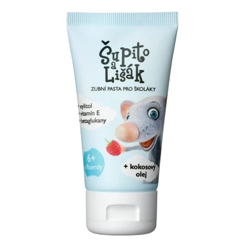 Šupito a Lišák zubná pasta pre deti s malinovou príchuťou (6+ rokov), 50 ml