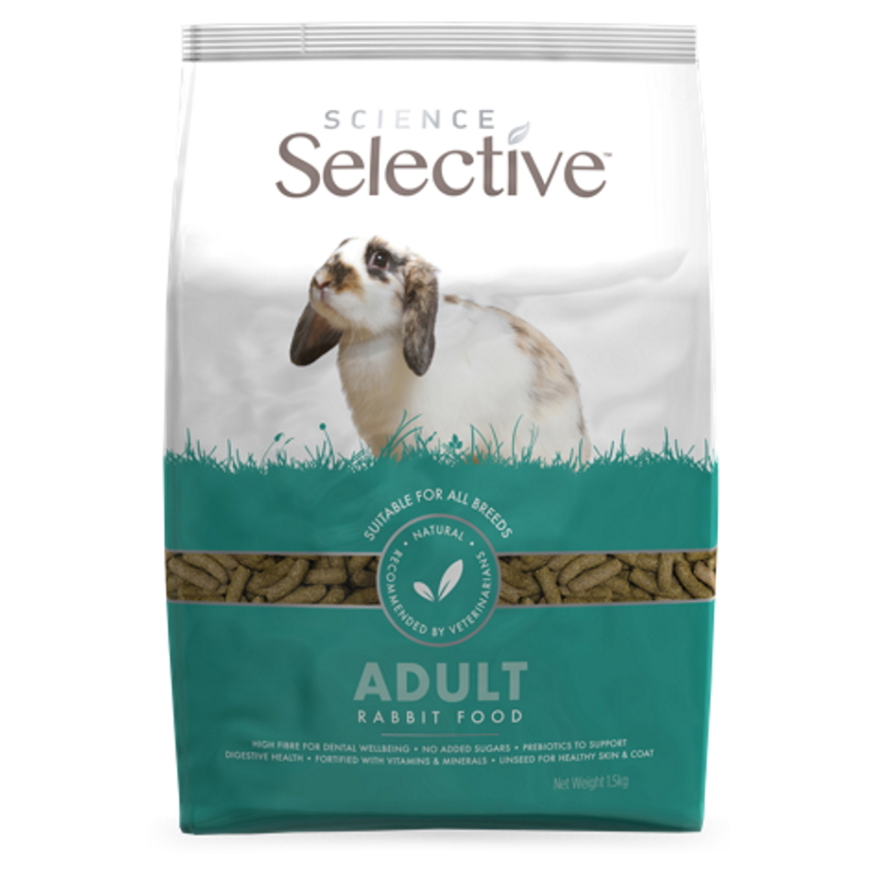 E-shop SUPREME Science Selective rabbit adult krmivo pre dospelé králiky 1 kus, Hmotnosť balenia (g): 1,5 kg
