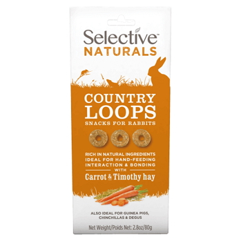 SUPREME Selective naturals snack country loops s bojínkom a mrkvou 80 g
