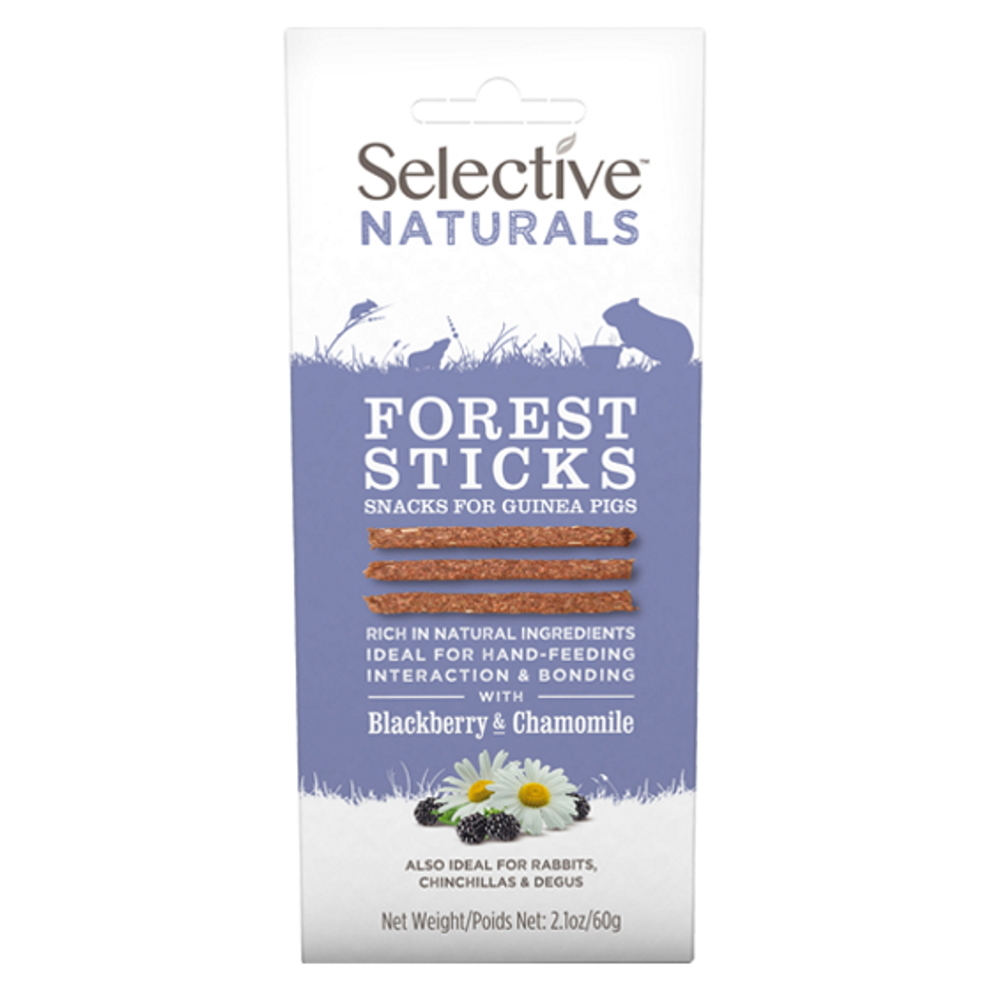E-shop SUPREME Selective naturals snack forest sticks černice a harmanček 60 g