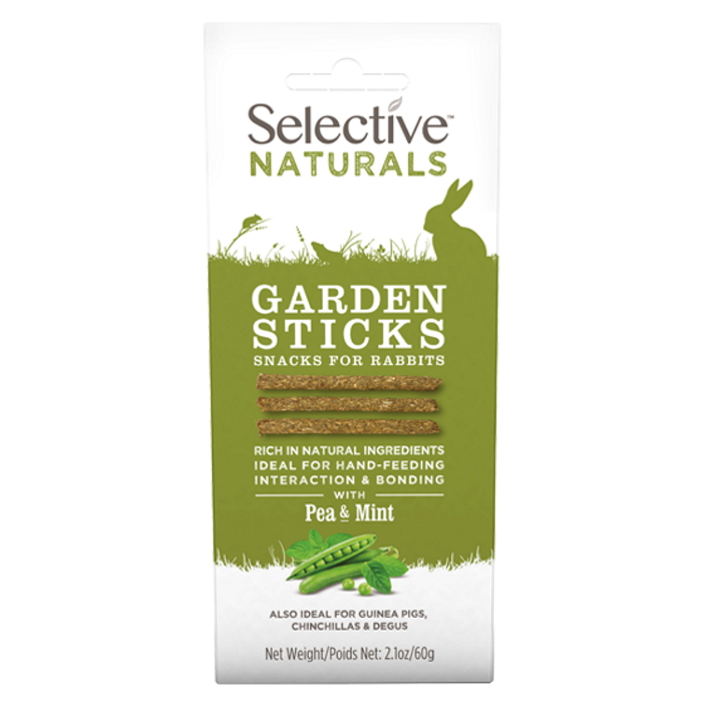 E-shop SUPREME Selective naturals snack garden sticks hrášok s mätou 60 g