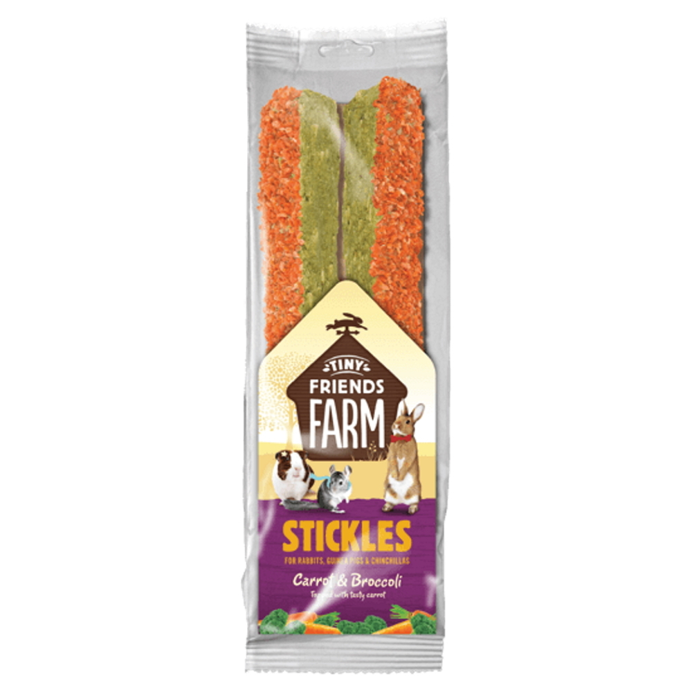 E-shop SUPREME Tiny Friends Farm Stickles mrkva a brokolica tyčinky 100 g