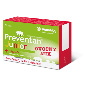 FARMAX Preventan Junior ovocný mix 30 tabliet