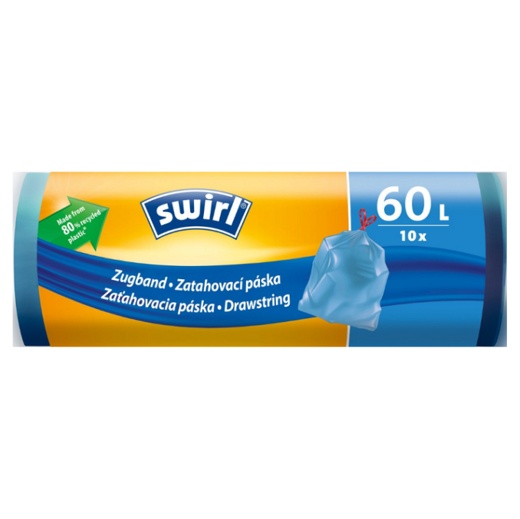 SWIRL Zaťahovacie vrecia na odpad 60L/10ks kúpite na Mojalekaren.sk