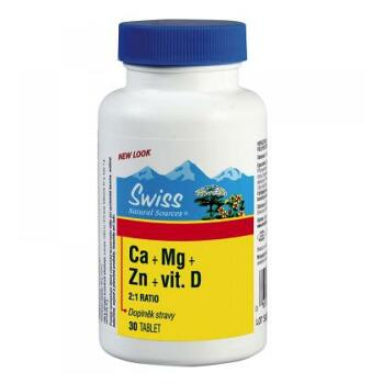 SWISS Ca + Mg + Zn + vit. D 30 tablet