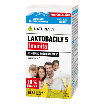NATUREVIA Laktobacily 5 Imunita 66 kapsúl
