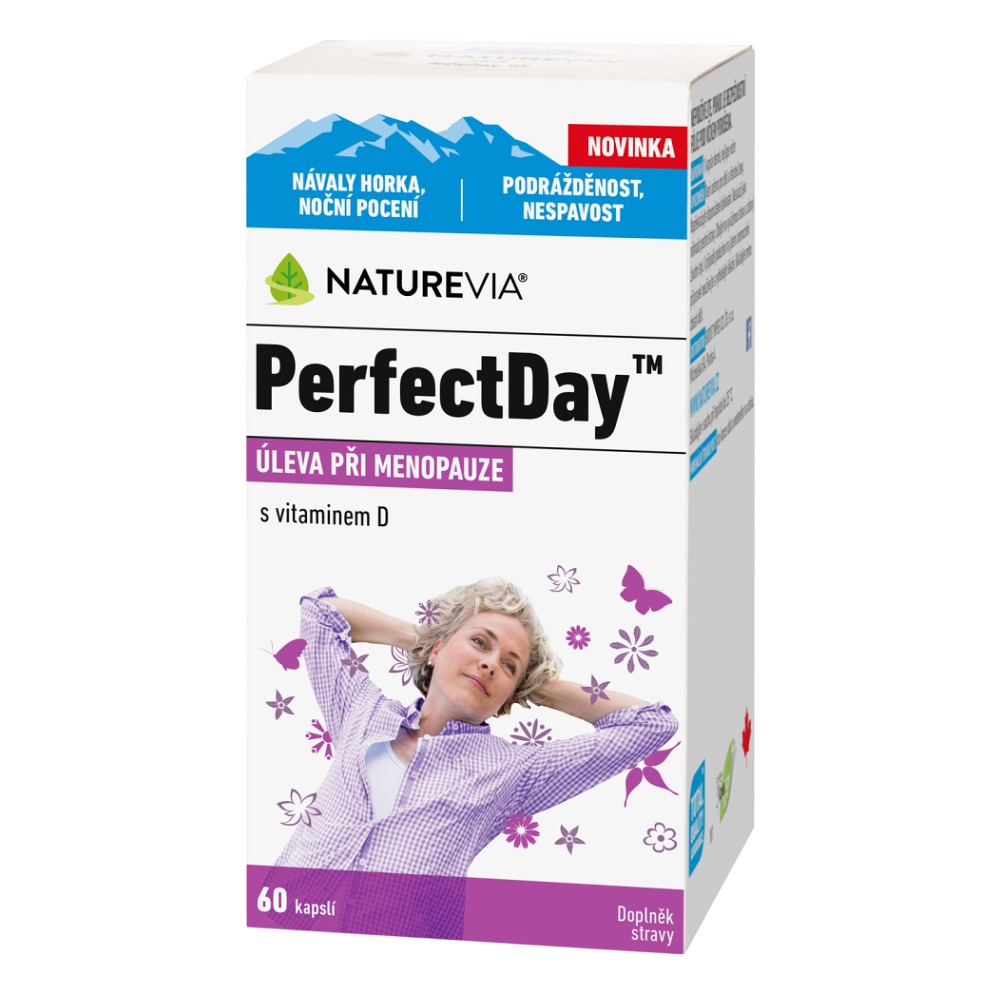 NatureVia PerfectDay kapsuly na podporu komfortu pri menopauze 60 cps kúpite na Mojalekaren.sk