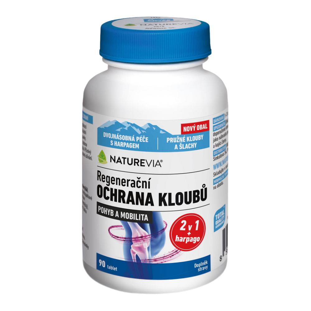 NatureVia Ochrana kĺbov tablety na výživu kĺbov a chrupaviek 90 tbl