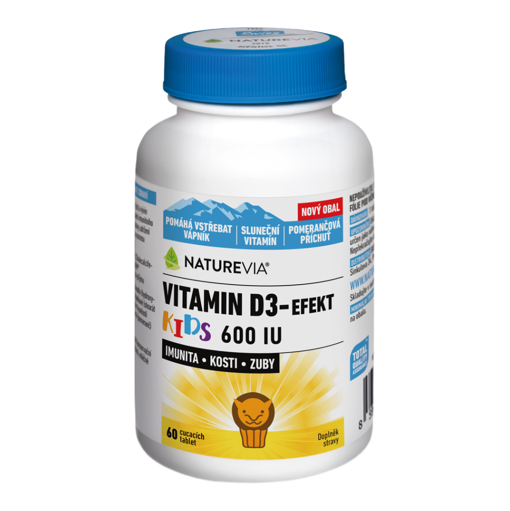 NatureVia Vitamin D3 pro děti EKO balenie 60 tbl kúpite na Mojalekaren.sk