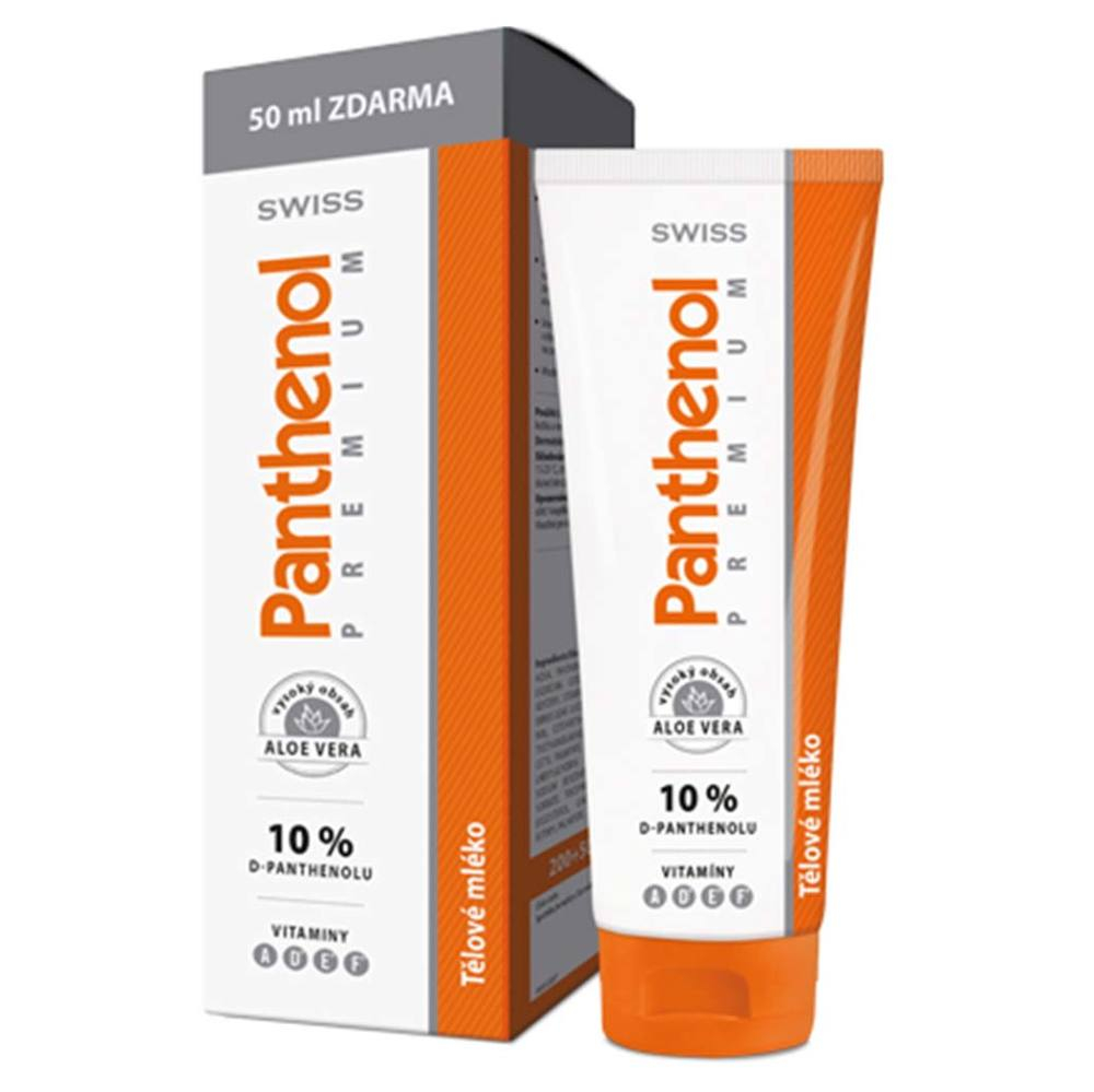 E-shop SWISS Panthenol premium telové mlieko 200 + 50 ml zdarma