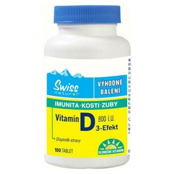 SWISS Vitamín D3 Efekt 100 tabliet