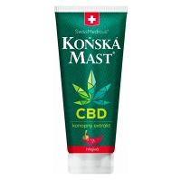 SWISSMEDICUS Konská masť s CBD hrejivá 200 ml