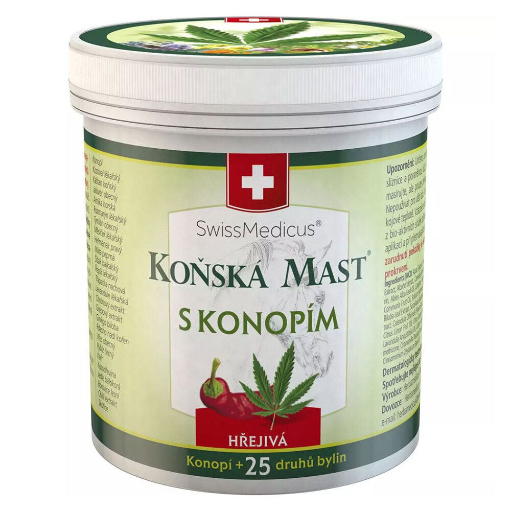 HERBAMEDICUS Konská masť s konopou hrejivá 250 ml kúpite na Mojalekaren.sk