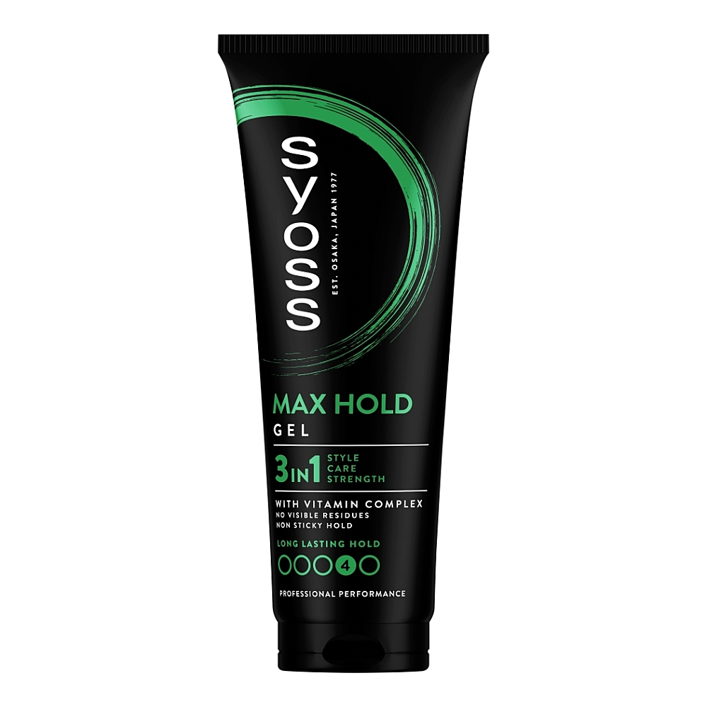 SYOSS gél max hold 250ml zelený