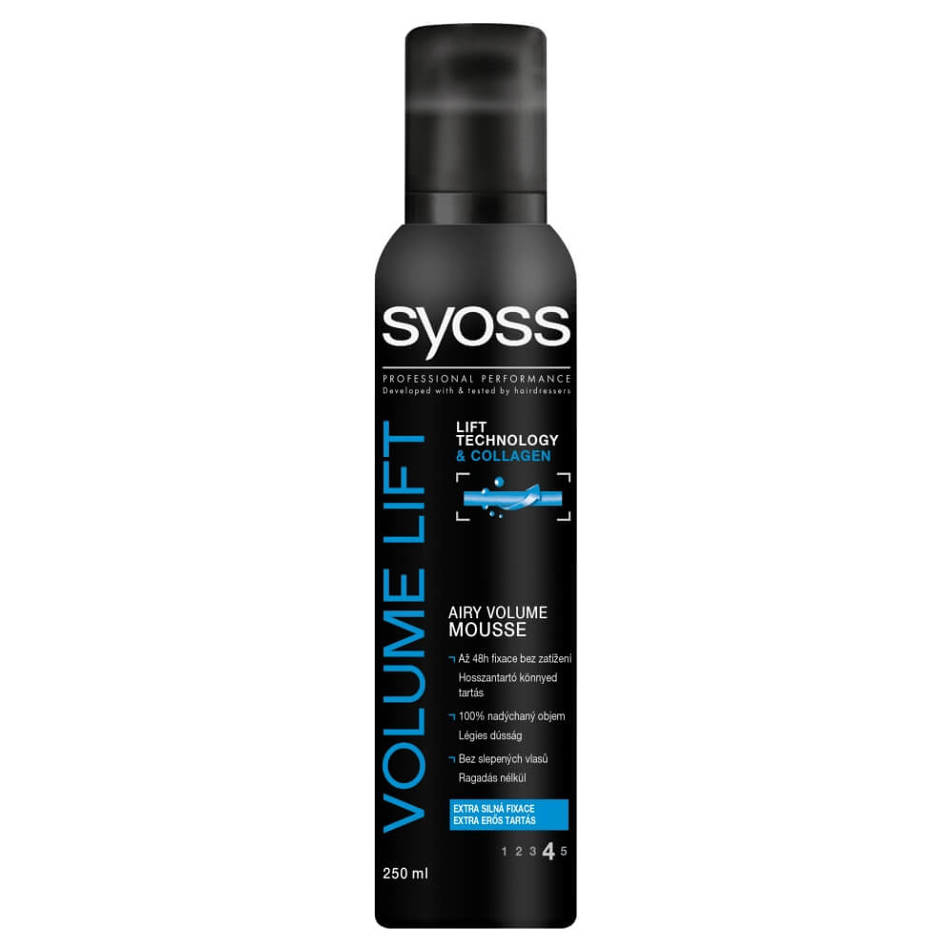 E-shop SYOSS penové tužidlo volume lift 250ml modrý