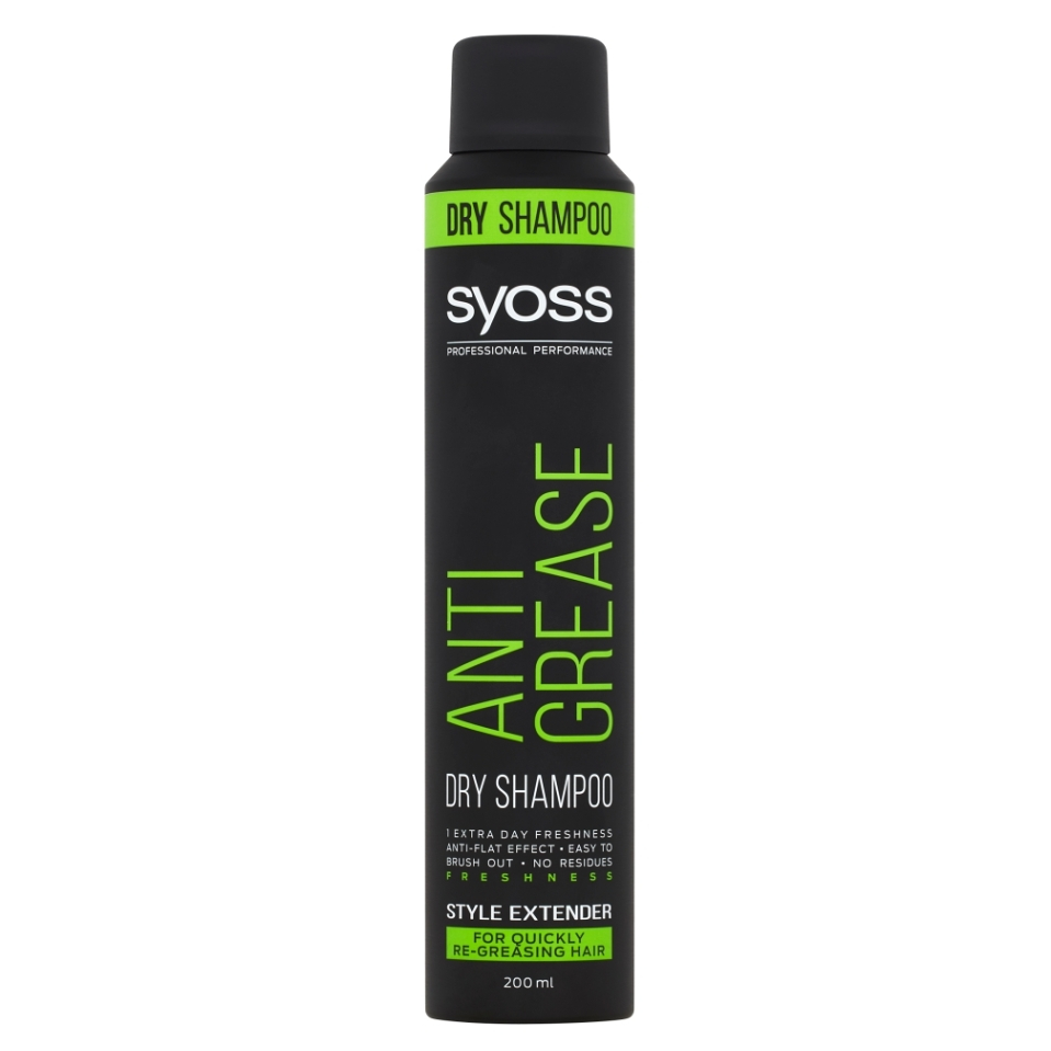 E-shop Syoss suchý šampón 200ml Anti Grease (mastné)