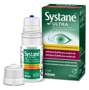 SYSTANE Ultra zvlhčujúce očné kvapky bez konzervačných látok 10 ml