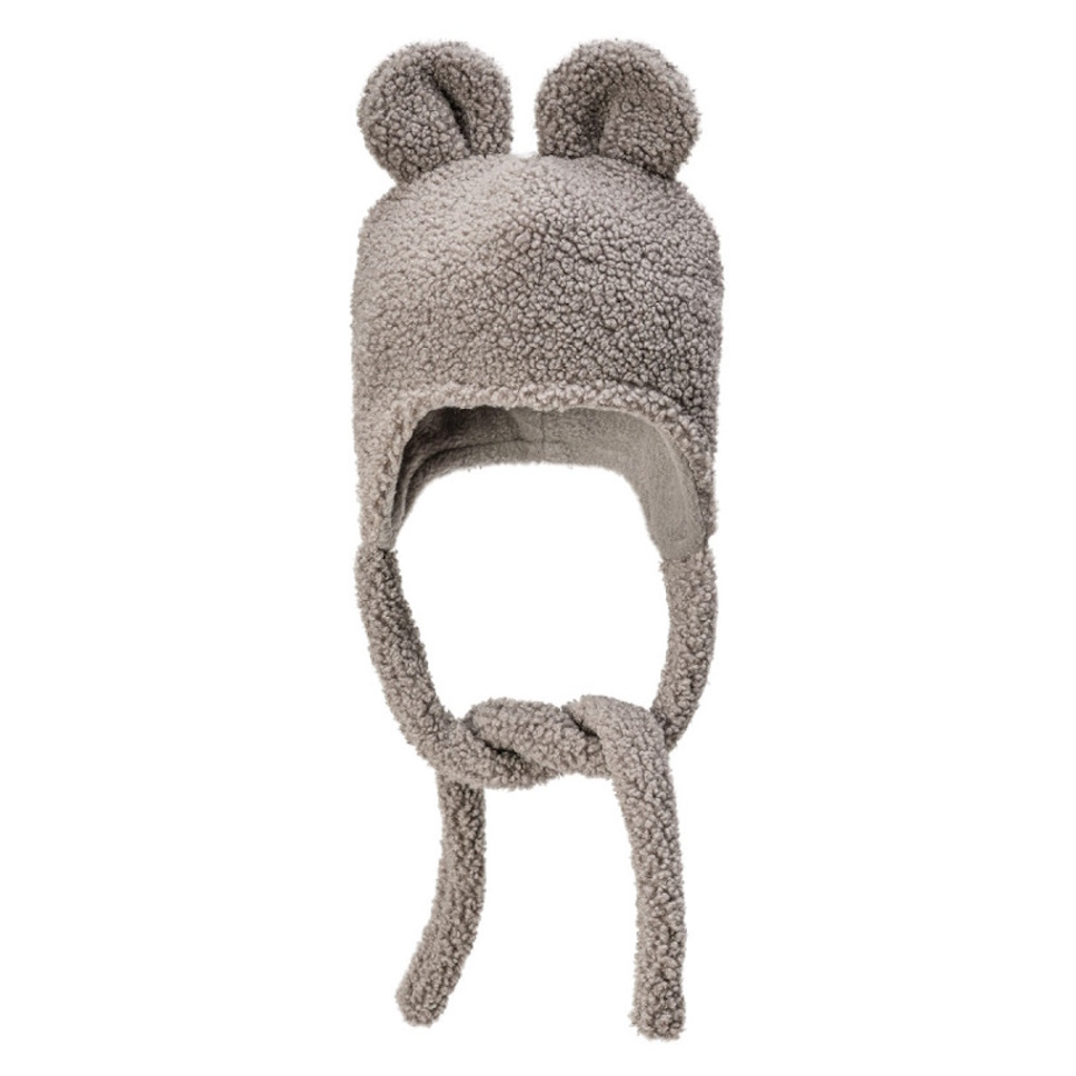 T-TOMI Čiapočka teddy grey 1 kus, Vekové skupiny: 10-12 mesiac (staršie batoľa)