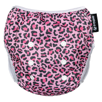 T-TOMI Plienkové plavky s volánikom pink gepard 5-15 kg