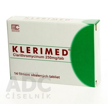 KLERIMED 250 mg tbl flm 1x14 ks (Lieky na predpis)