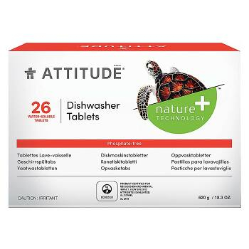 ATTITUDE tablety do umývačky bez fosfátov 26 dávok