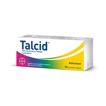 TALCID  500 mg 50 žuvacích tabliet