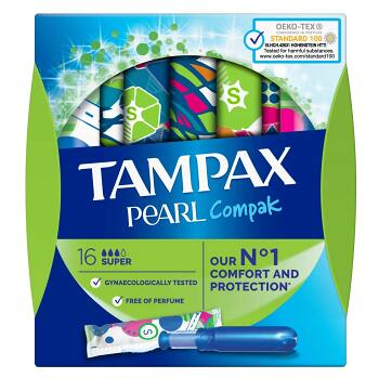 TAMPAX Pearl Compak Super tampóny s aplikátorom 16