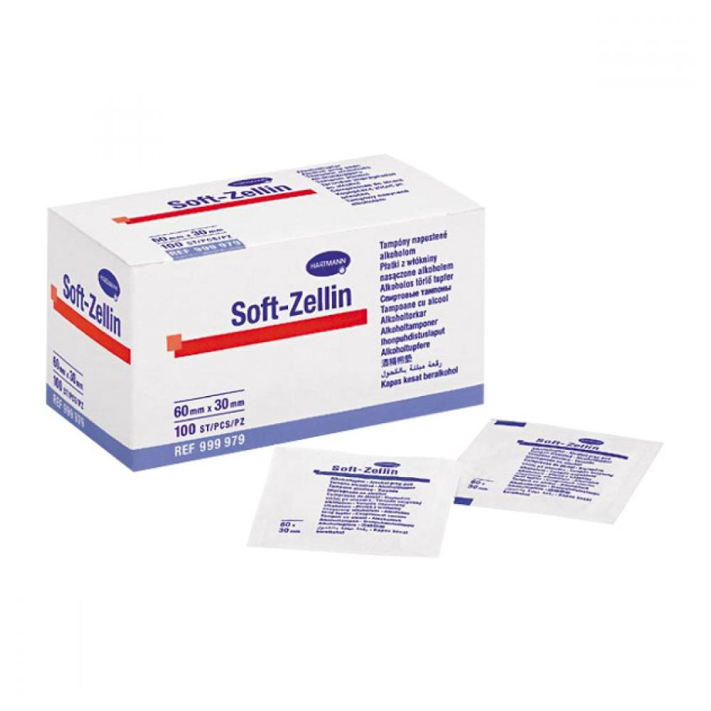 TAMPON Soft-Zellin sterilné impregnovaný s alkoholom / 100ks