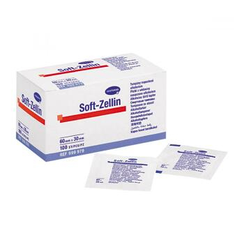 TAMPON Soft-Zellin sterilné impregnovaný s alkoholom / 100ks