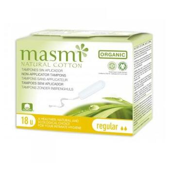 MASMA Regular tampóny z organickej bavlny 18 kusov