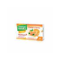 TANTUM Natura Orange & Honey + zinok + vitamín C 15 gumových pastiliek