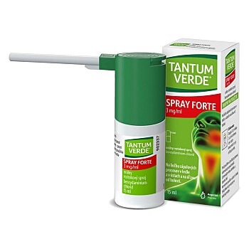 TANTUM VERDE Spray Forte orálna aerodisperzia 15 ml (Na bolesť v krku)