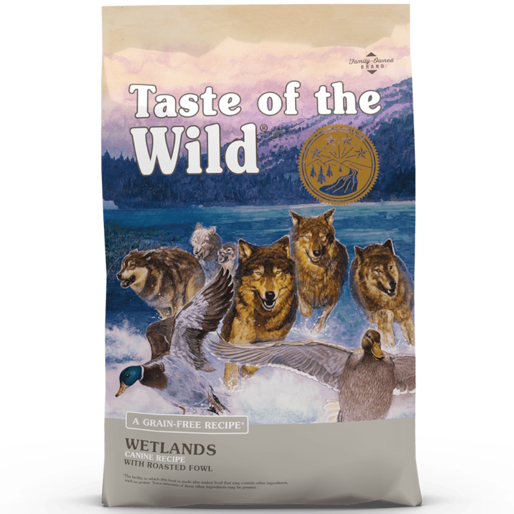 E-shop TASTE OF THE WILD Wetlands Wild Fowl granule pre psov 1 ks, Hmotnosť balenia (g): 5,6 kg