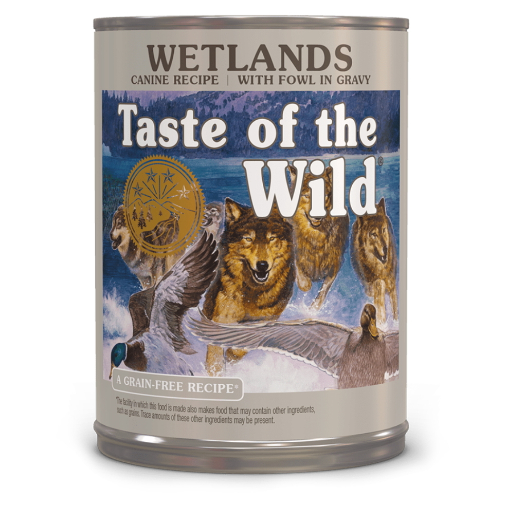 E-shop TASTE OF THE WILD Wetlands Wild Fowl konzerva pre psov 390 g