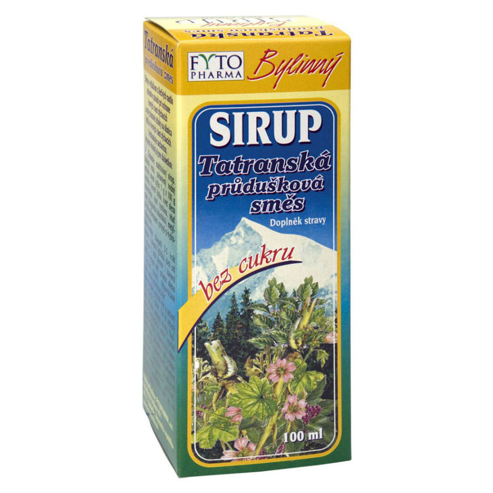 FYTOPHARMA Tatranská priedušková zmes Bylinný sirup bez cukru 100 ml kúpite na Mojalekaren.sk