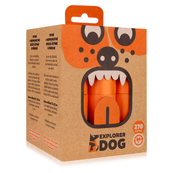 EXPLORER DOG Vrecká recyklované na psie exkrementy 270 ks (Upratovanie po psoch a vrecká na výkaly)