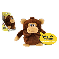 TEDDIES Opička Tonička opakujúce vety plyš 18 cm