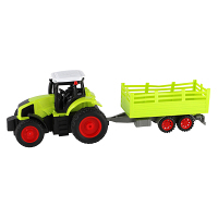 TEDDIES Traktor RC s vlekom 27MHz + dobíjací pack 38 cm