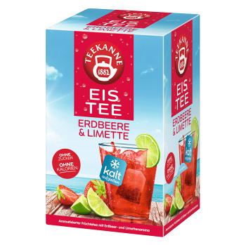 TEEKANNE Eistee jahoda a limetka ovocný čaj 18 sáčkov (Ovocné čaje)