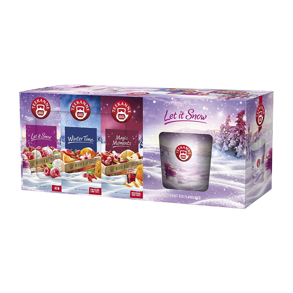 TEEKANNE Let it snow ovocné čaje s hrnčekom 3 x 20 sáčkov