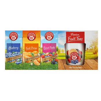 TEEKANNE Premium fruit teas + hrnček ovocné čaje 3 x 20 sáčkov