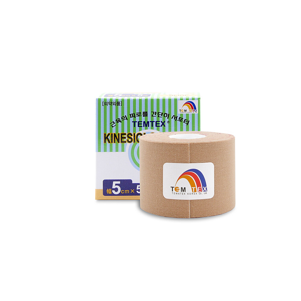 TEMTEX Kinesio tape classic béžová tejpovacia páska 5 cm x 5 m