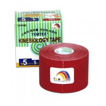 TEMTEX Tejpovacia páska Tourmaline červená 5 cm x 5 m
