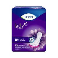 TENA Lady Maxi Night inkontinenčné vložky 6 kusov