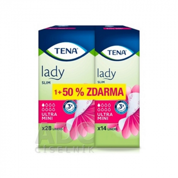 TENA Lady Slim Ultra Mini slipové vložky 28 kusov + 14 kusov ZADARMO