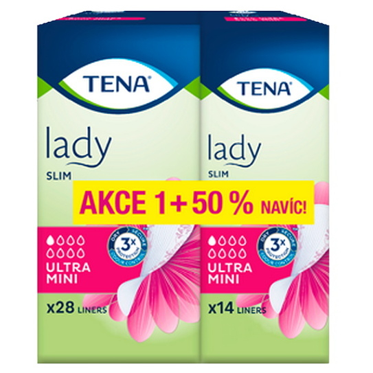 TENA Lady slim ultra mini inkontinenčné vložky 50% navyše 42 kusov kúpite na Mojalekaren.sk