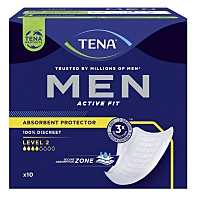 TENA Men Level 2 Active fit pánske vložky 4 kvapky 10 kusov